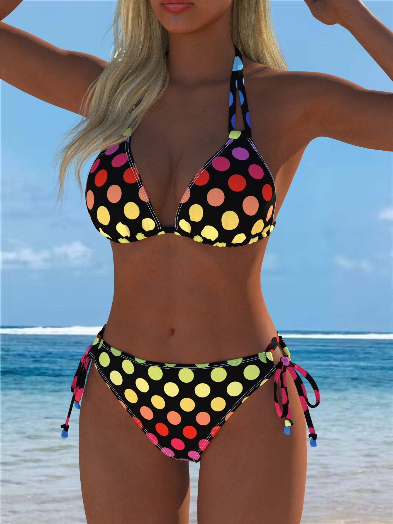 Split swimsuit vest style swimsuit set eprolo