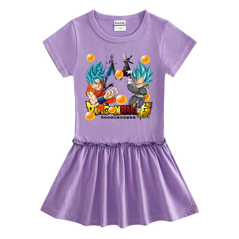 Children's short sleeved dress with half sleeves eprolo