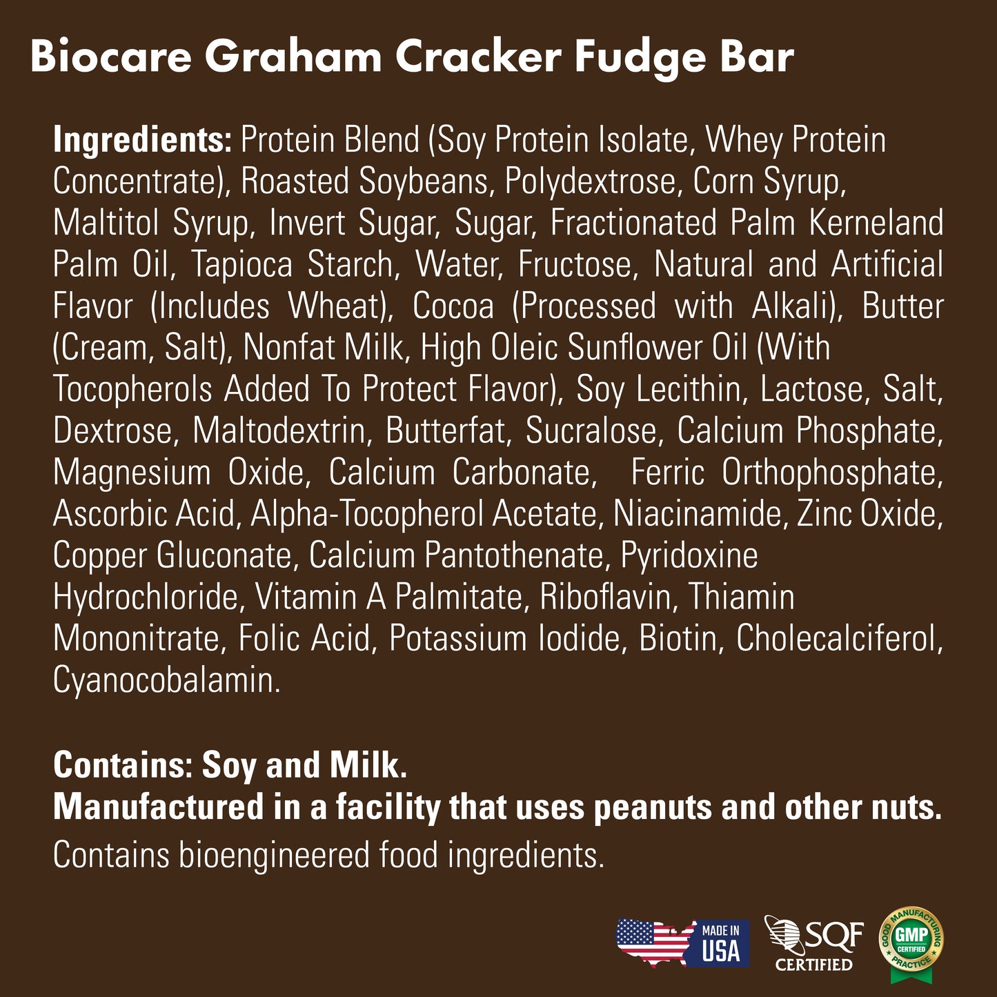 15G Protein Graham Cracker Fudge Bar Biocare