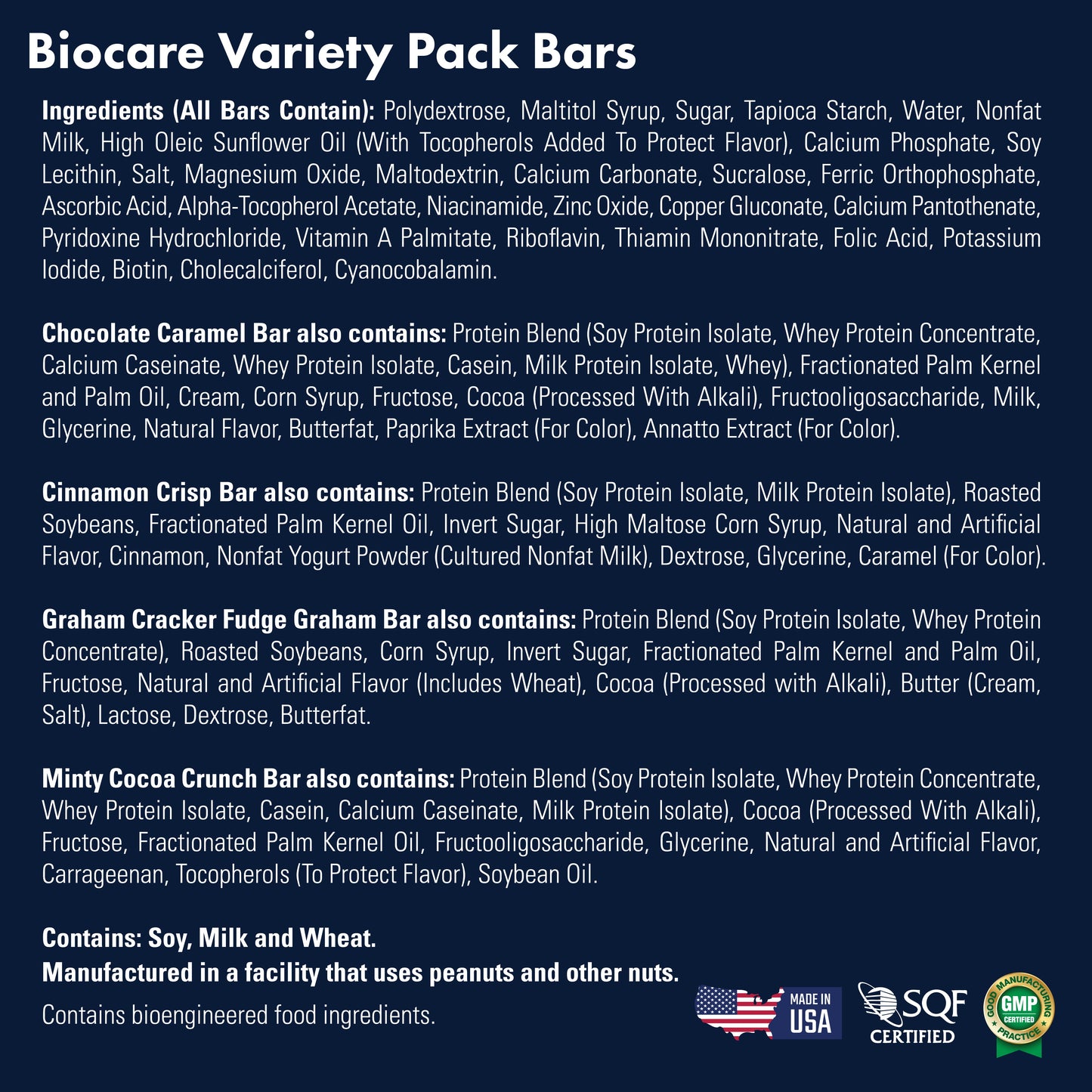 15G Protein Bars Variety Pack (7-Count) Biocare
