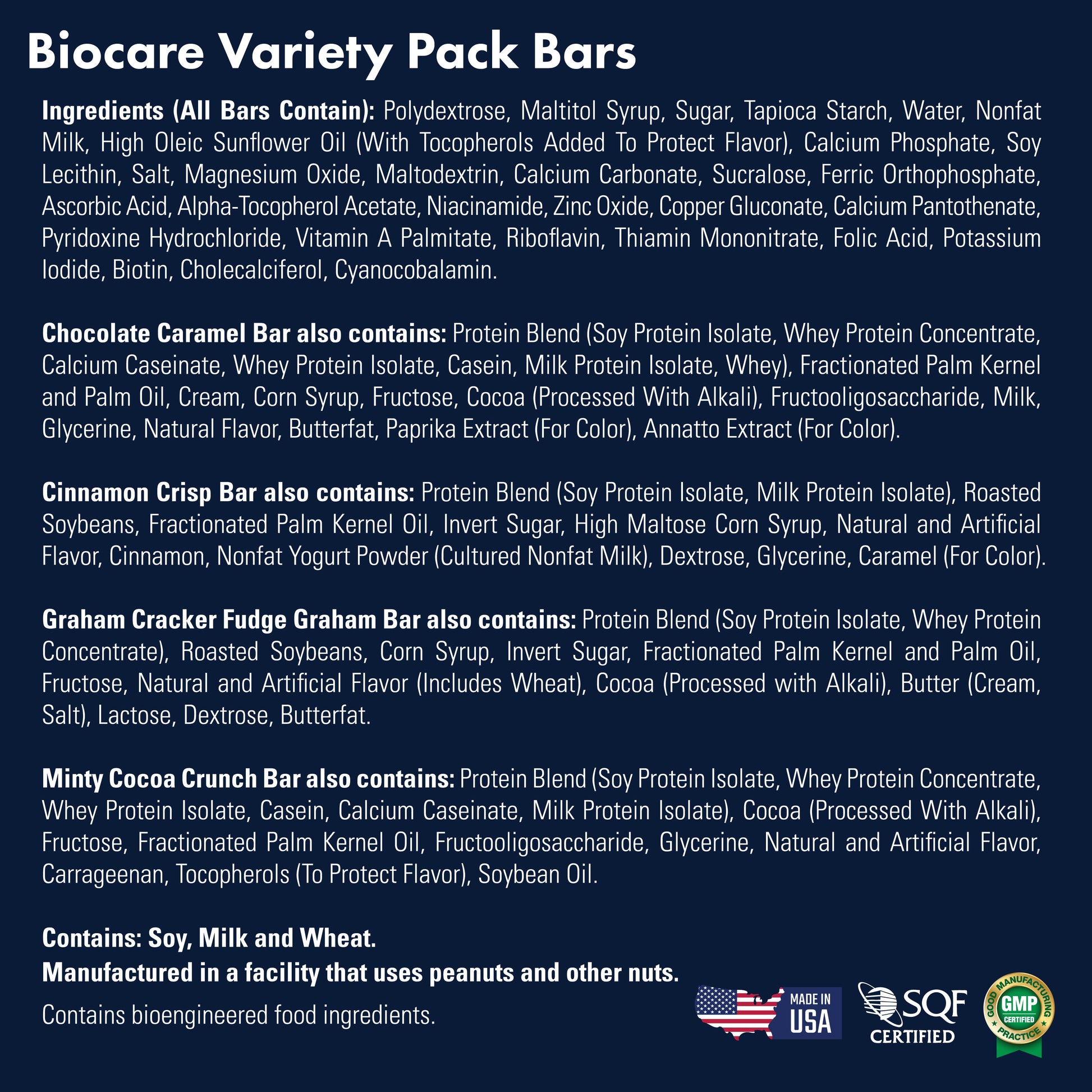 15G Protein Bars Variety Pack (7-Count) Biocare