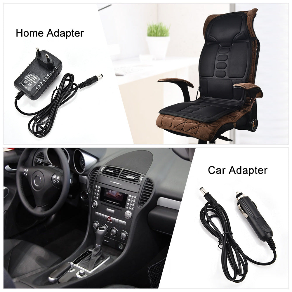 HISOME Car Heating Massage Cushion Home Car Dual-Use Seat Warmer Cushion Plug-In Heating Seat Cushion eprolo