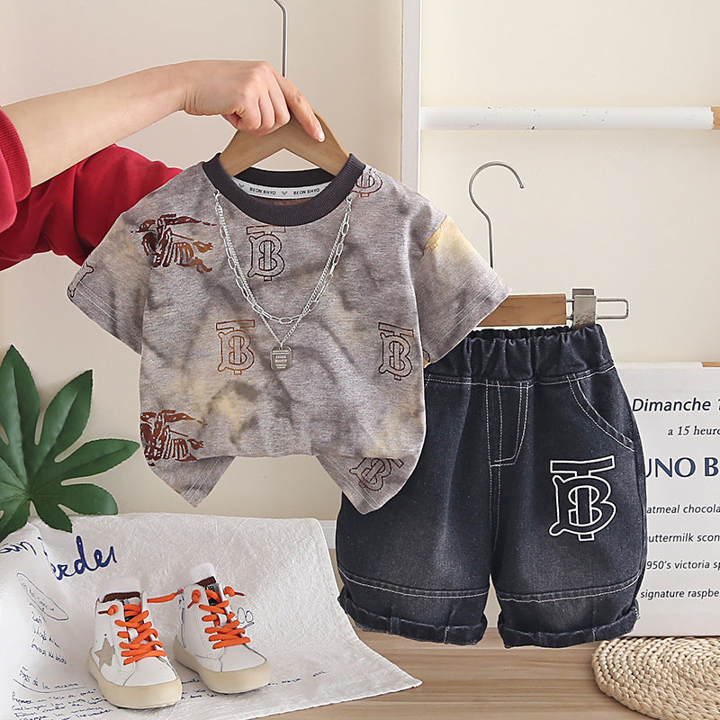 Short sleeved shorts two-piece set of baby clothes eprolo