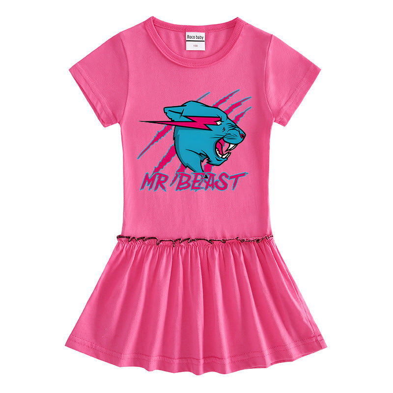 Children's short sleeved dress with half sleeves eprolo