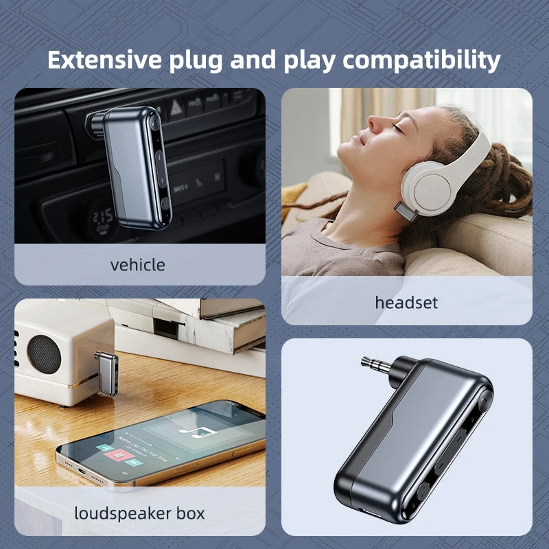 5.3 Car Bluetooth Receiver Car Audio Speaker Car Bluetooth Audio Adapter Supports TWS eprolo