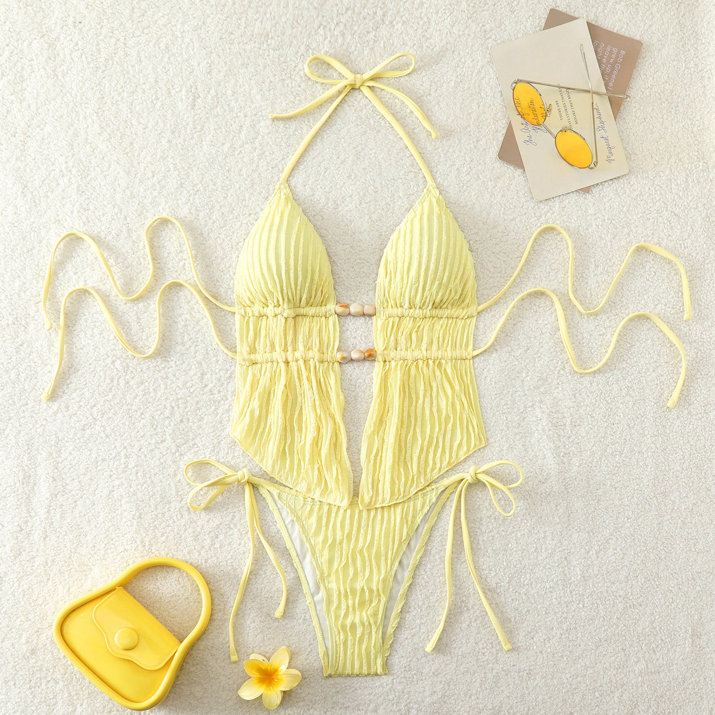 Solid color swimsuit bikini eprolo