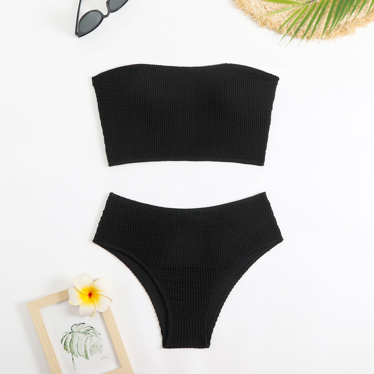 Solid color strapless swimsuit eprolo