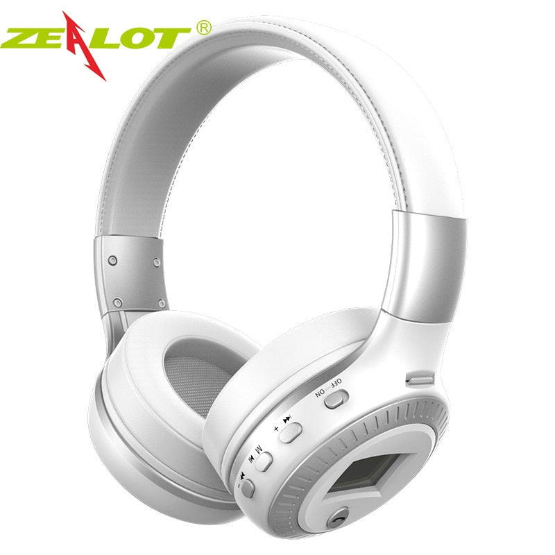 ZEALOT B19 Wireless Headphones with fm Radio Bluetooth Headset Stereo Earphone with Microphone eprolo