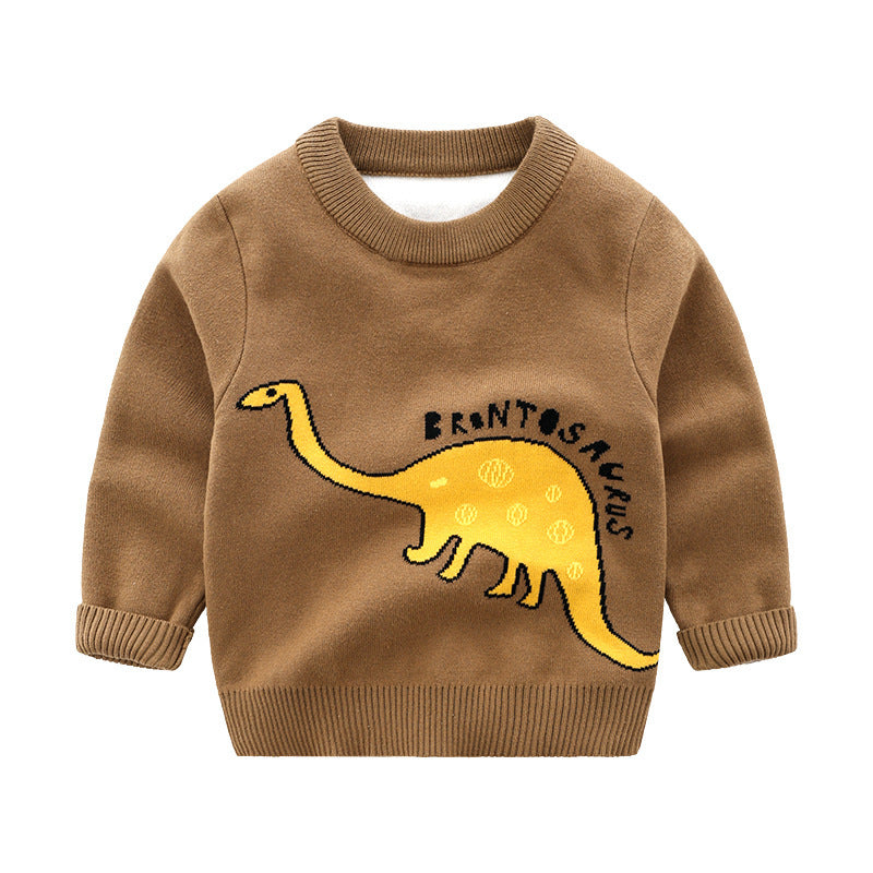 Round Neck Pullover Dinosaur Sweater Cross-border Foreign Trade Children's Clothing eprolo