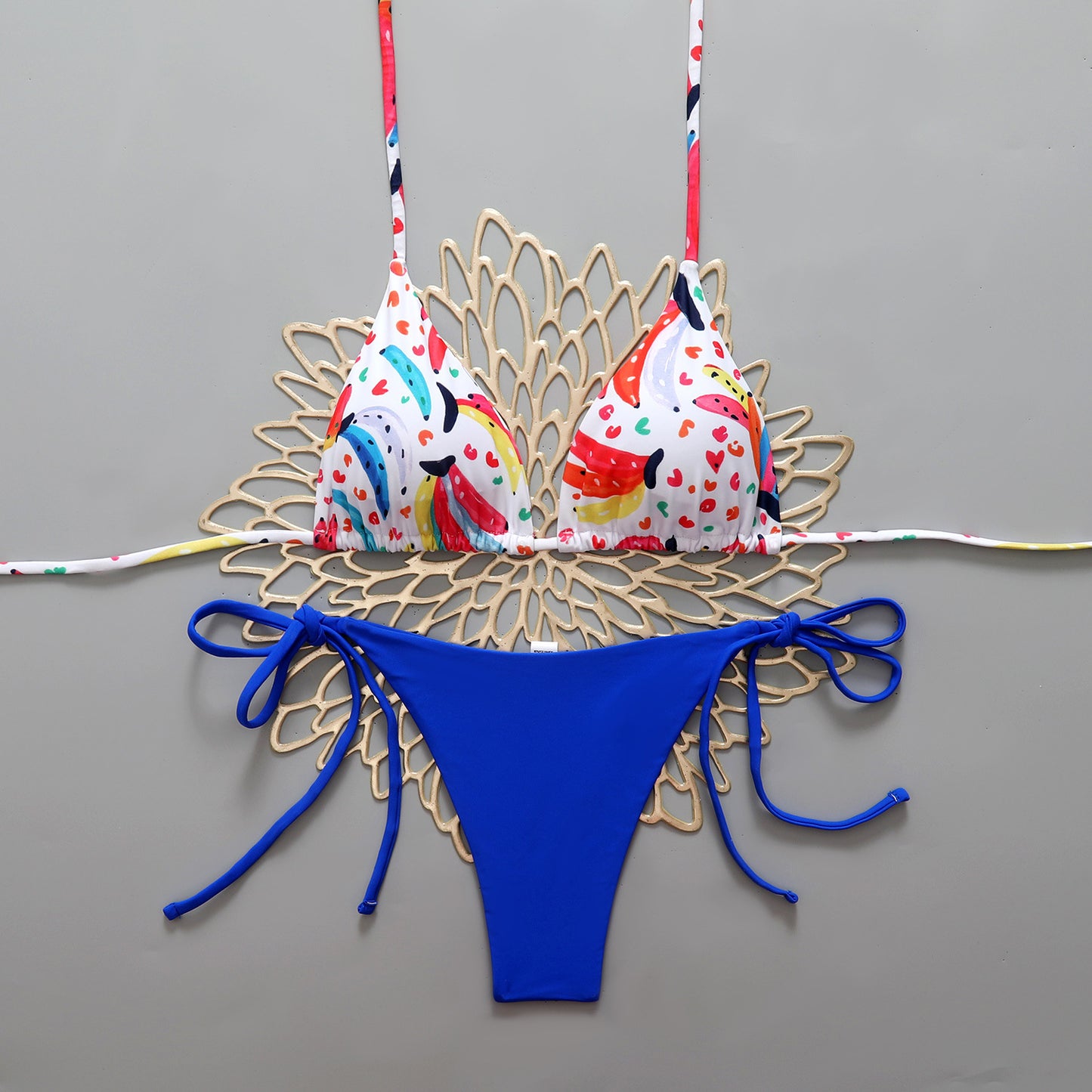 Colorful graffiti printed swimsuit eprolo