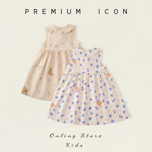 Cute  Print Sleeveless Dress for Girls eprolo