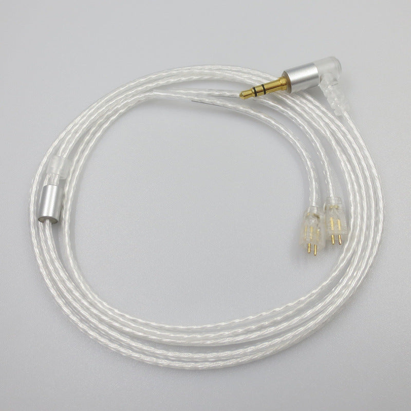IE80S Fever Single Crystal Copper Silver Plated Earphone Upgrade Cable eprolo