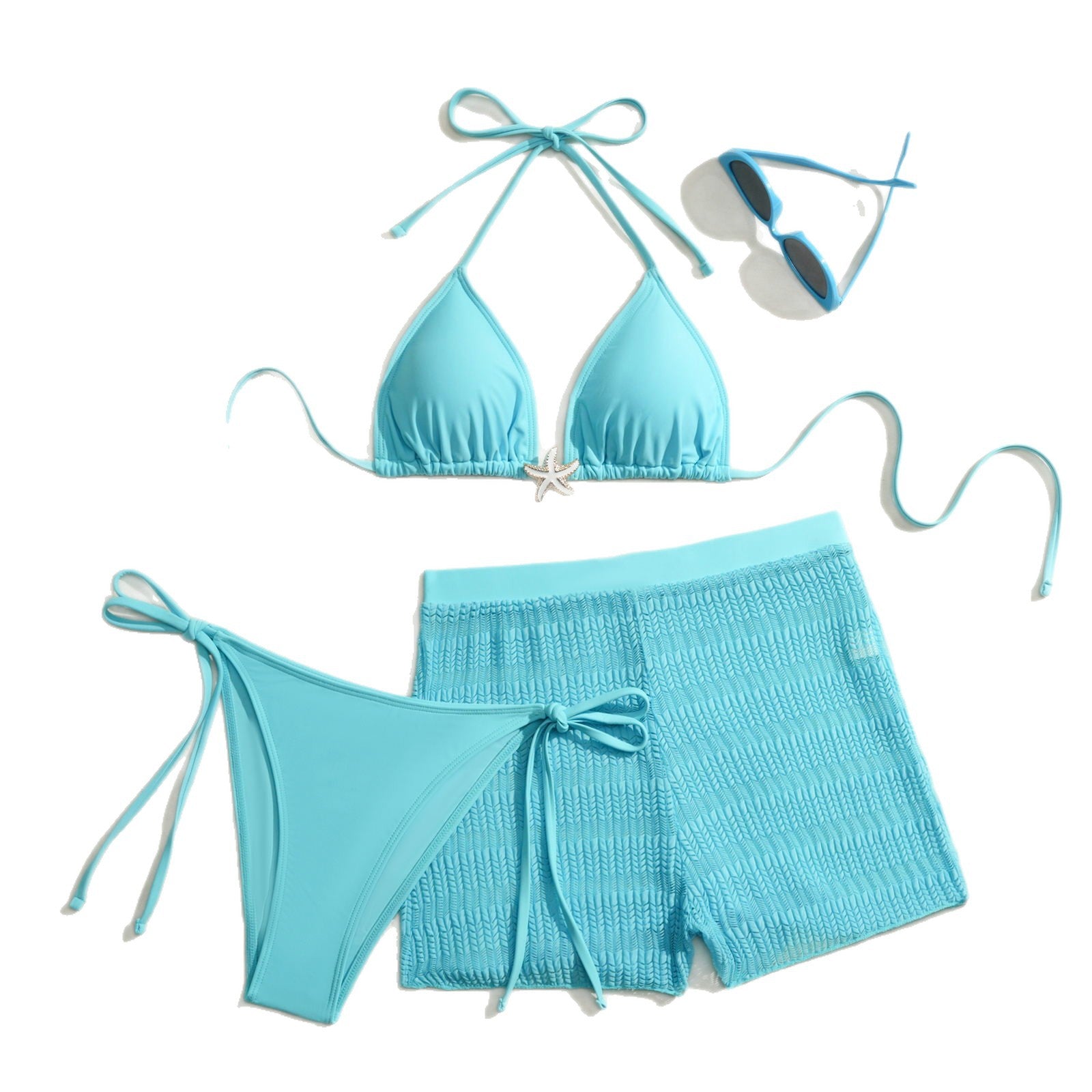Solid color split swimsuit eprolo