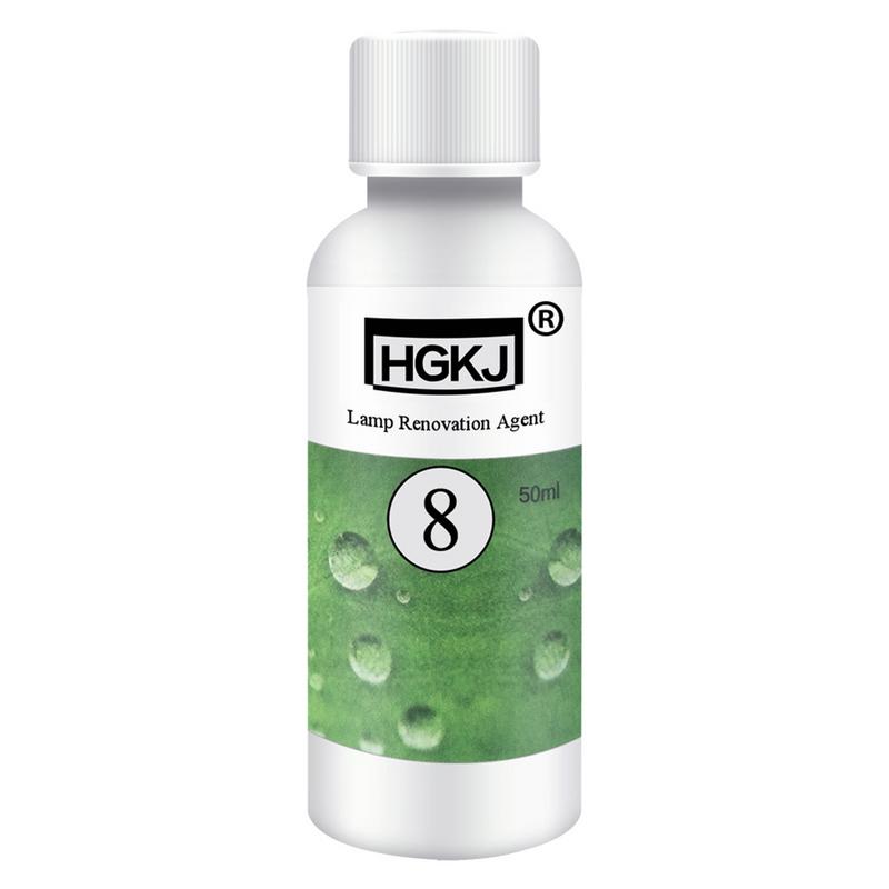 20/50ML HGKJ-8 Car Headlight Cleaning Fluid Repair Refurbishment Fluid Detergent Car Light Cleaner eprolo
