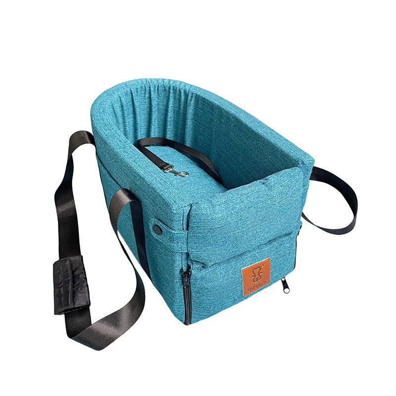 Portable Pet Bed In Car Seat Booster Dog Car Seat Bed First Class with Clip-On Safety Leash eprolo