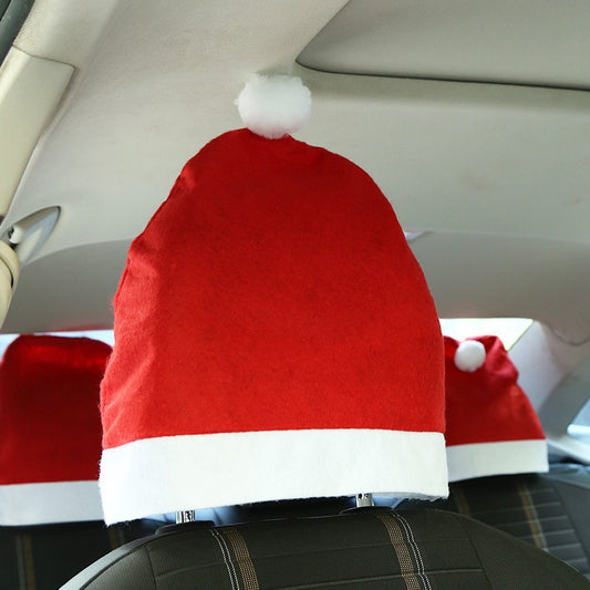 Christmas car pillowcase, extra large Christmas hat seat, Christmas hat, car holiday atmosphere decoration eprolo