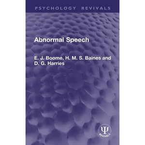 Abnormal Speech - Paperback