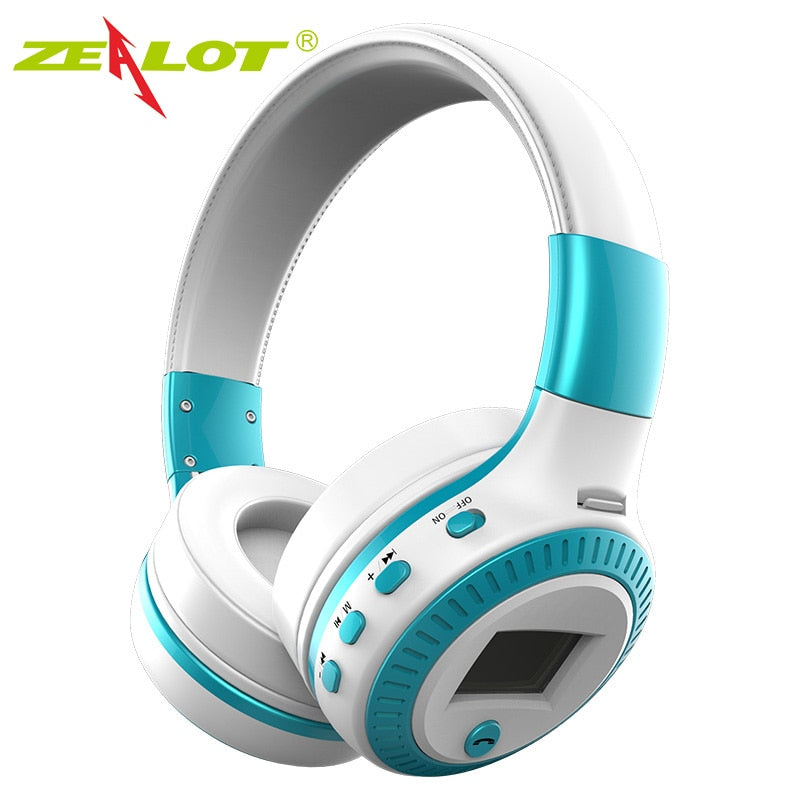 ZEALOT B19 Wireless Headphones with fm Radio Bluetooth Headset Stereo Earphone with Microphone eprolo
