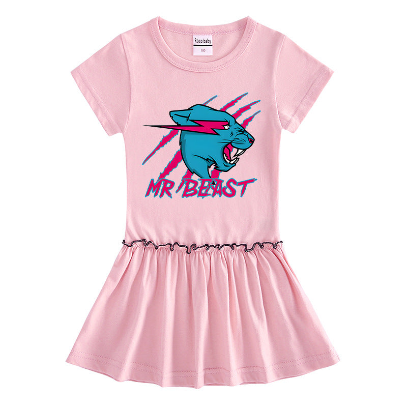 Children's short sleeved dress with half sleeves eprolo