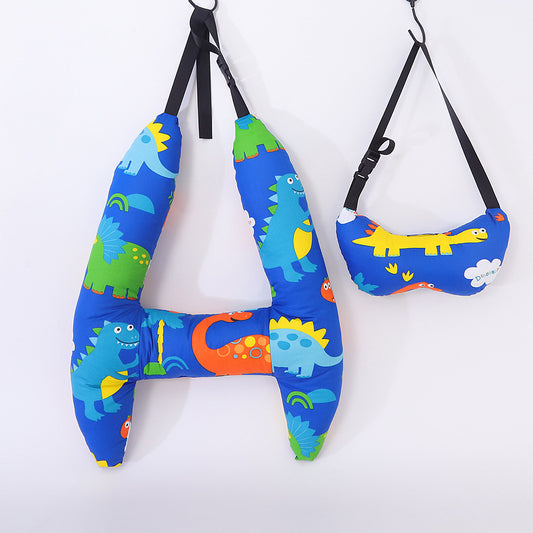 Car Sleeping Pillow Dual purpose Cotton Breathable Summer Car Adult Adult Children Washed Pillow Interior Supplies eprolo