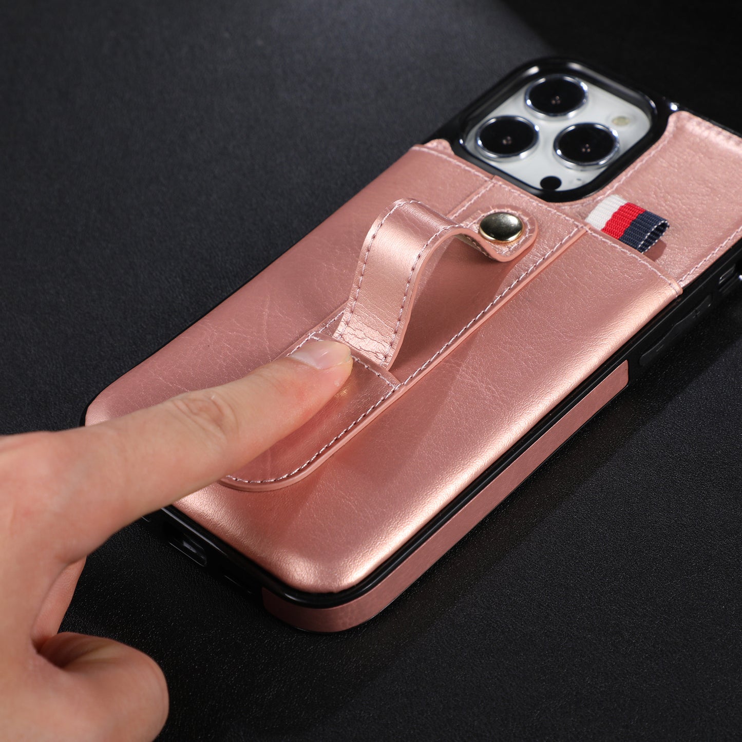 Suitable for IP13PROMAX card insertion phone case Apple 12 bracket phone protection case 11 anti drop case eprolo