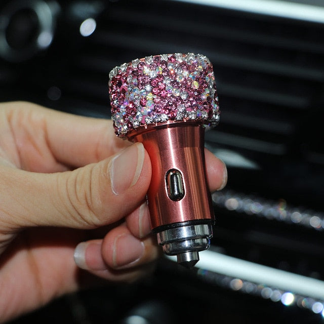 USB Car Charger For Mobile Phone Tablet GPS Fast Charger Car-Charger Dual USB Car Phone Charger Data Line Wire in Car Ornaments eprolo