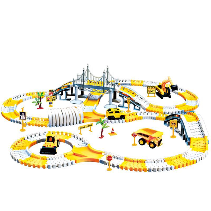 Electric toy track car wholesale children educational changeable track car small train track toy eprolo