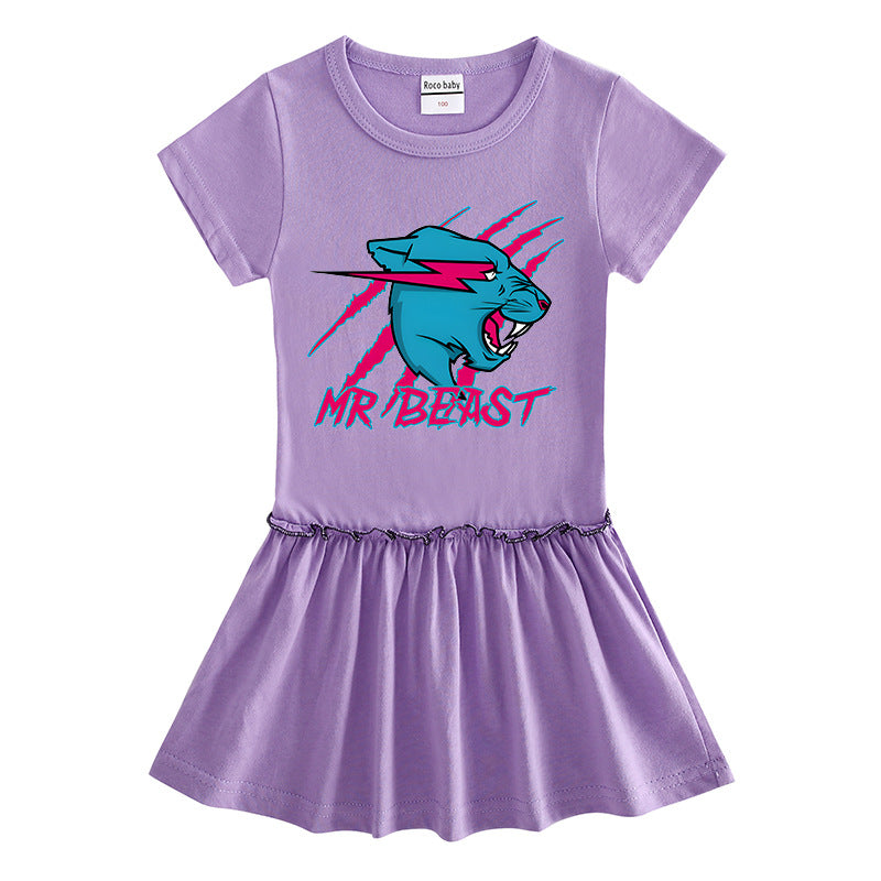 Children's short sleeved dress with half sleeves eprolo