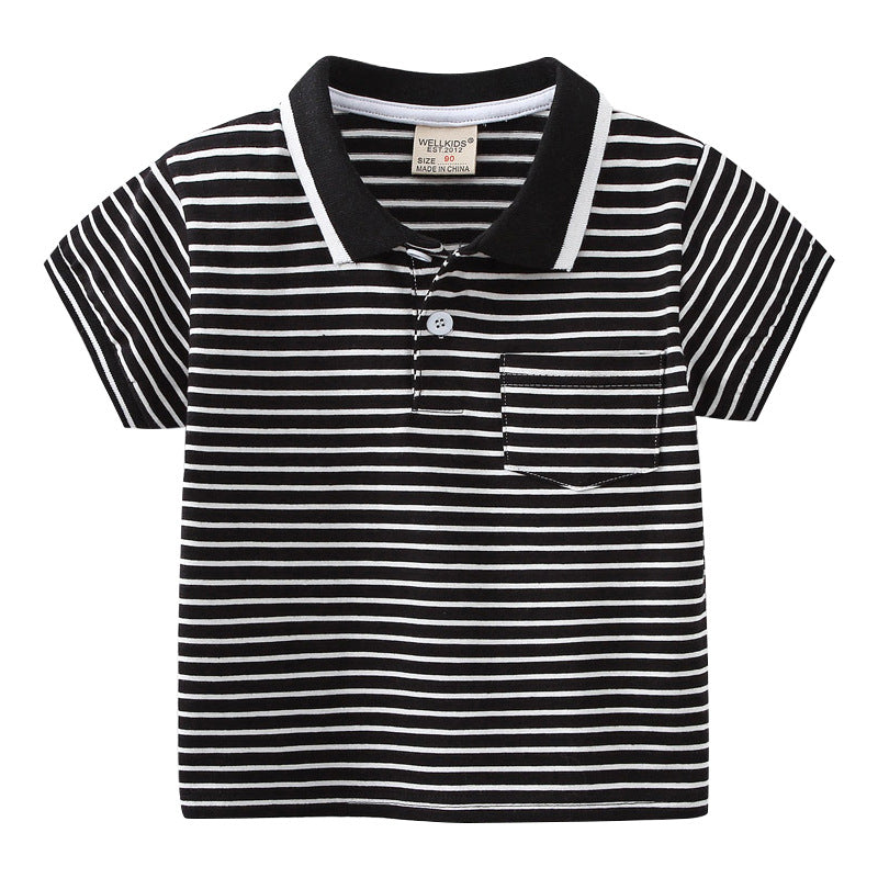 Short Sleeve Polo Shirt for Boys Cartoon Printed T-Shirt Kids Boy's Clothing eprolo