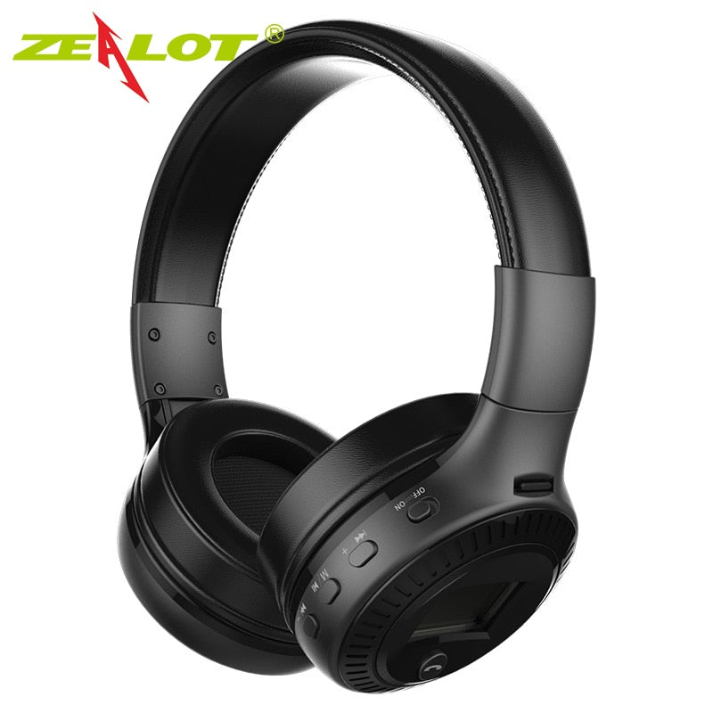 ZEALOT B19 Wireless Headphones with fm Radio Bluetooth Headset Stereo Earphone with Microphone eprolo