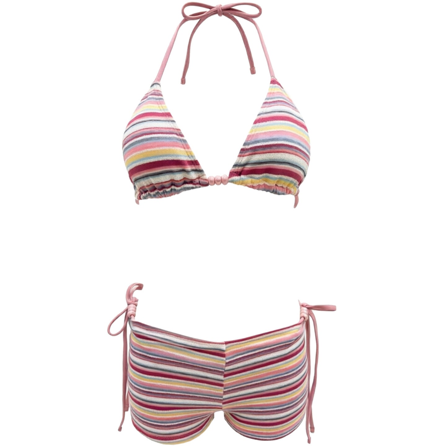 Swimsuit bikini three piece set striped swimsuit eprolo