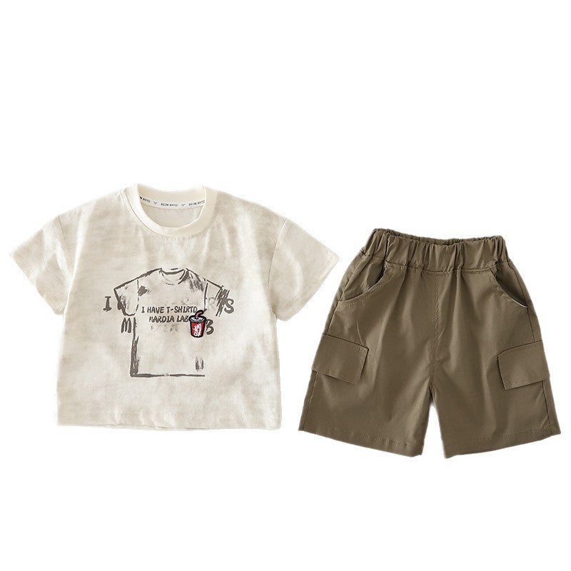 Baby Summer Casual Short Sleeve Two-Piece Set eprolo