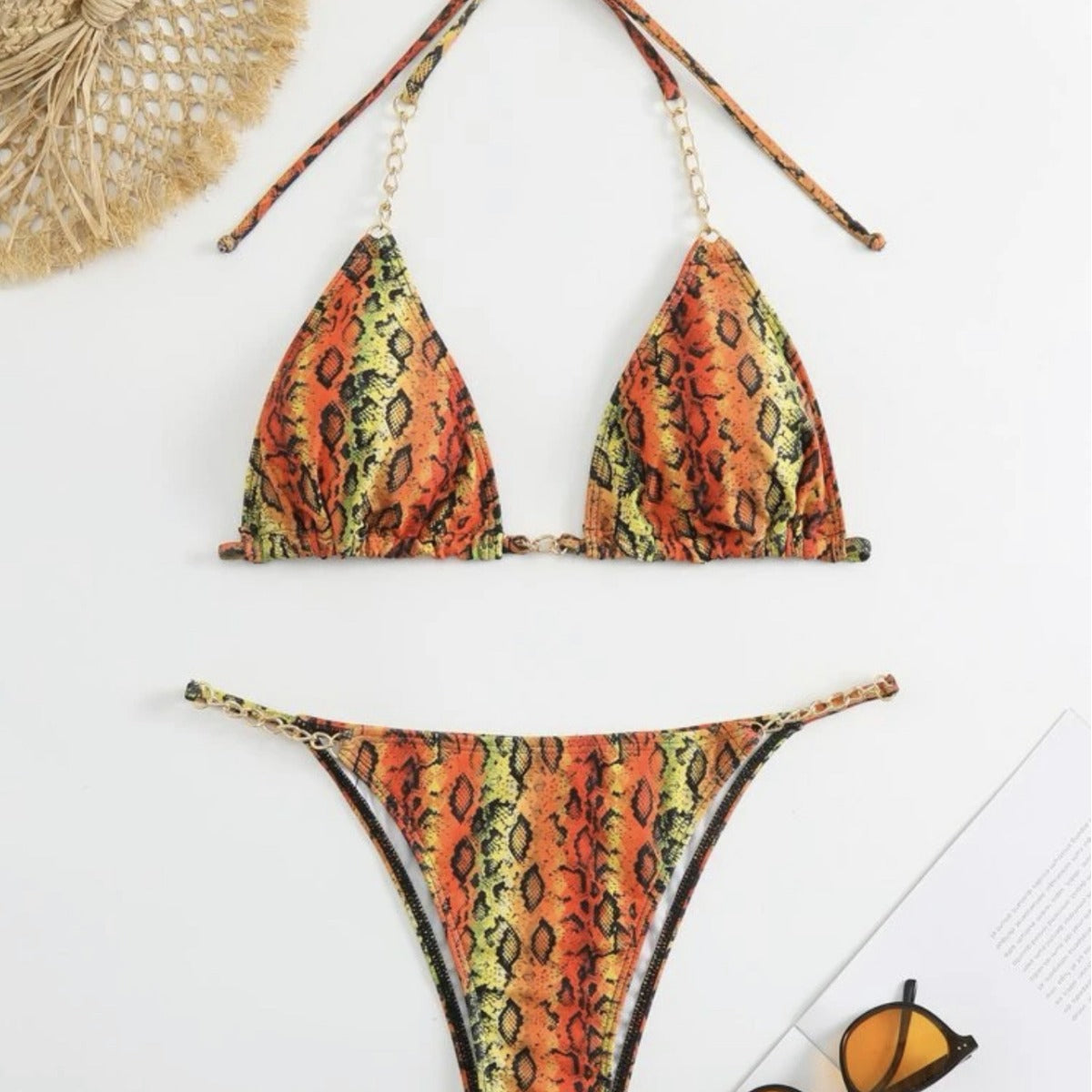 Cross tie swimsuit bikini eprolo