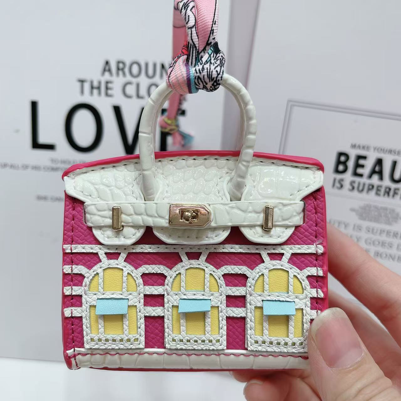 Small house bag mini window pendant headphone bag lipstick car key backpack backpack decoration eprolo