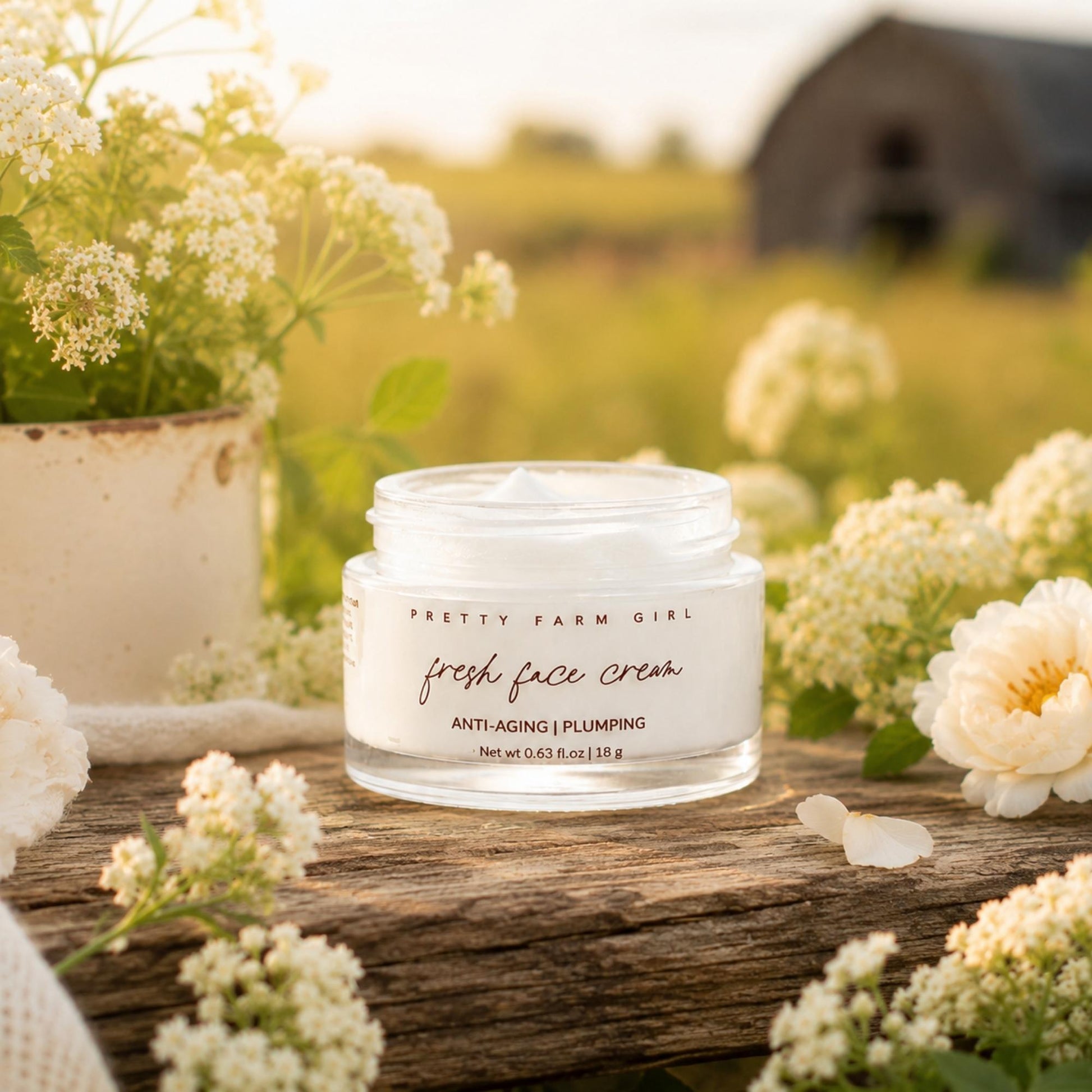 Fresh Face Cream Anti-Aging Tallow Moisturizer Pretty farm girl
