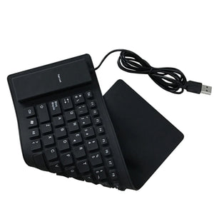 Foldable Spanish Keyboard Waterproof Rollup Keyboard for Desktop Laptop