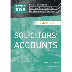 Revise SQE Solicitors' Accounts 2025-26 - Paperback