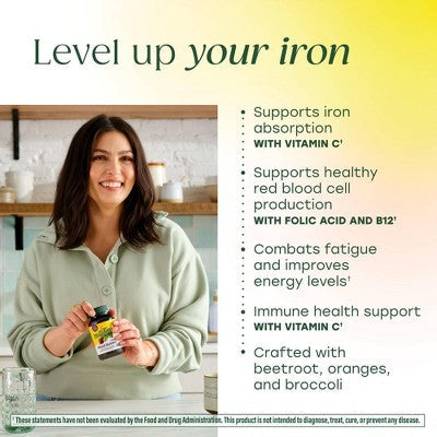 MegaFood Blood Builder Vegan Iron Supplement 60ct - New This is Beauty US