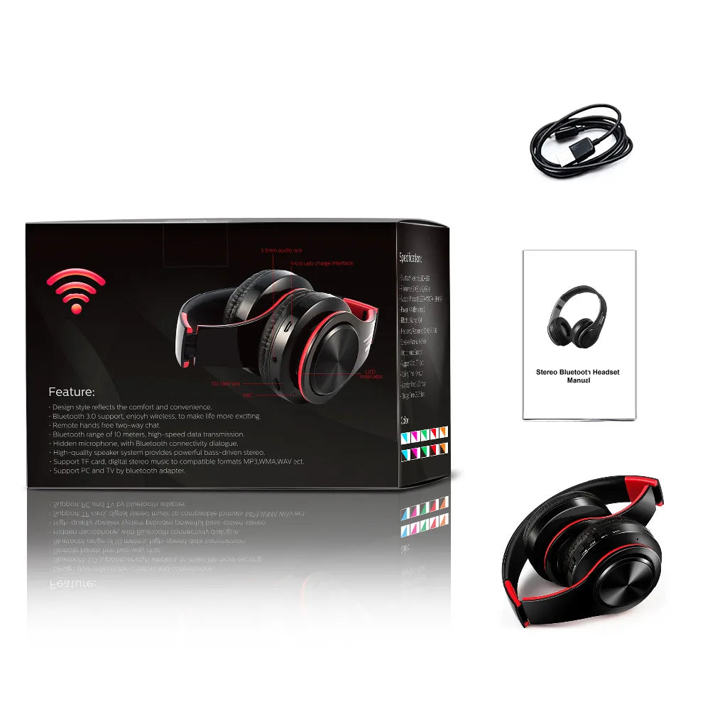 headphones Bluetooth Headset earphone Wireless Headphones Stereo Foldable Sport Earphone Microphone headset Handfree MP3 player eprolo