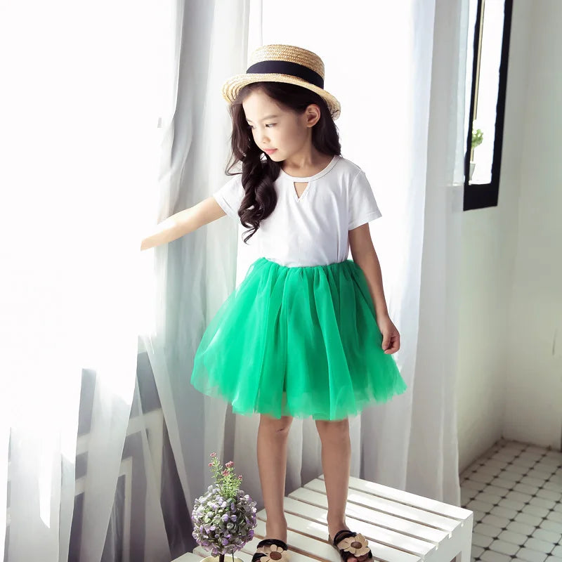 Baby Girls TuTu Skirts Fluffy Kids Ball Gown Pettiskirts 12 Colors Tutu Skirt Toddler Girl Princess Dance Party Skirt 12M-10Y
