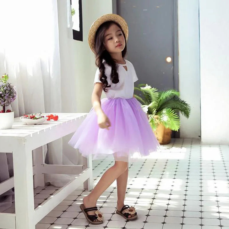Baby Girls TuTu Skirts Fluffy Kids Ball Gown Pettiskirts 12 Colors Tutu Skirt Toddler Girl Princess Dance Party Skirt 12M-10Y