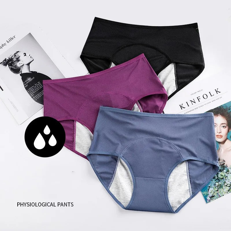 1PC Feminine Hygiene Breathable Mesh Menstrual Period Panties Leak Proof Women Underwear Physiological Pants Female Briefs eprolo