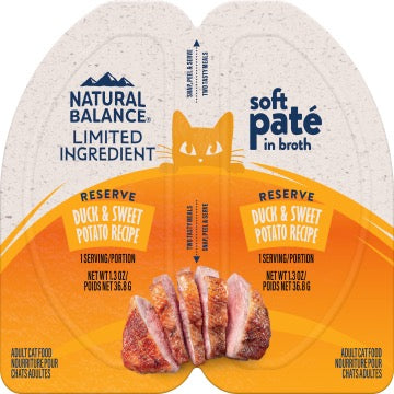 Natural Balance Limited Ingredient Duck & Sweet Potato Pate Cat (2.6 oz) The Family Pet