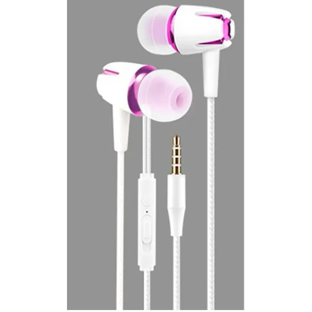 Luminous Headset 3.5mm Plug Wired Glowing Earphone with Mic Volume Control Bass Earbud for IPhone Samsung Huawei Xiaomi Phone Pc eprolo