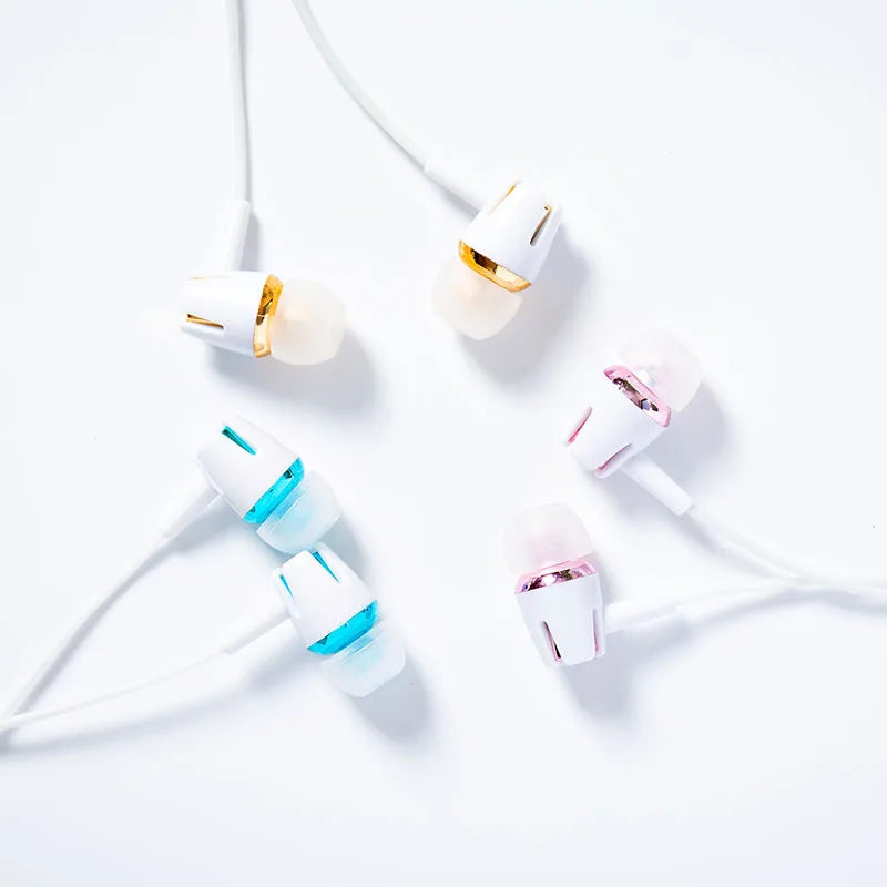 Luminous Headset 3.5mm Plug Wired Glowing Earphone with Mic Volume Control Bass Earbud for IPhone Samsung Huawei Xiaomi Phone Pc eprolo