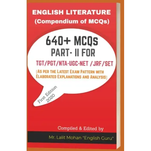 English Literature: (COMPENDIUM OF MCQs PART- II)