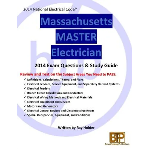 Massachusetts 2014 Master Electrician Study Guide