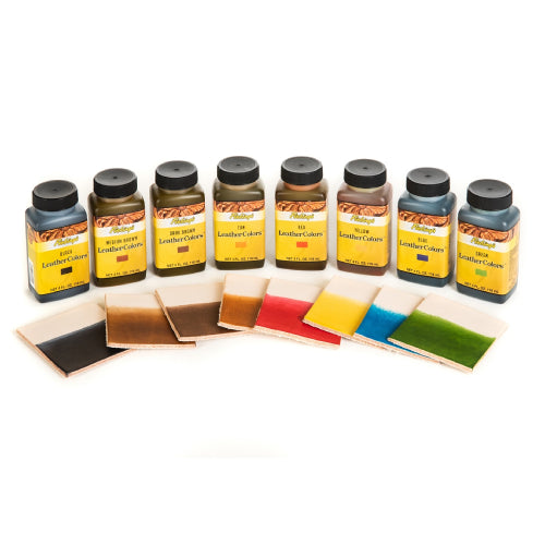 Fiebing’s Alcohol-Based Leather Dye 4 oz. Bundle Black & Brown + Applicator Included Paw and Tail Supply