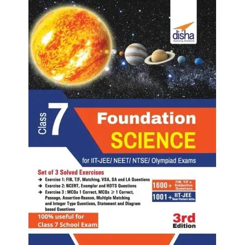 Foundation Science for IIT-JEE/ NEET/ NTSE/ Olympiad Class 7 - 3rd Edition
