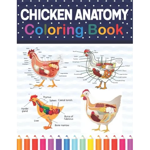 Chicken Anatomy Coloring Book: Chicken Anatomy and Veterinary Physiology Coloring Book. The New Surprising Magnificent Learning Structure For Veterin